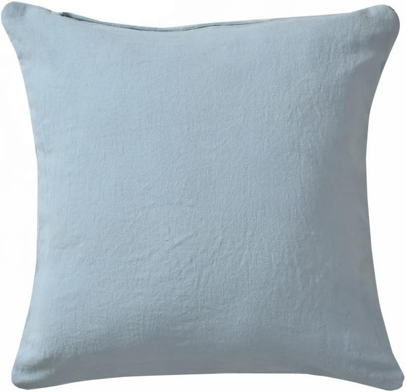 Textured Cushion Cover with Diamond Pattern | 40x40cm | Blue | Tufted Cotton | Handmade-3