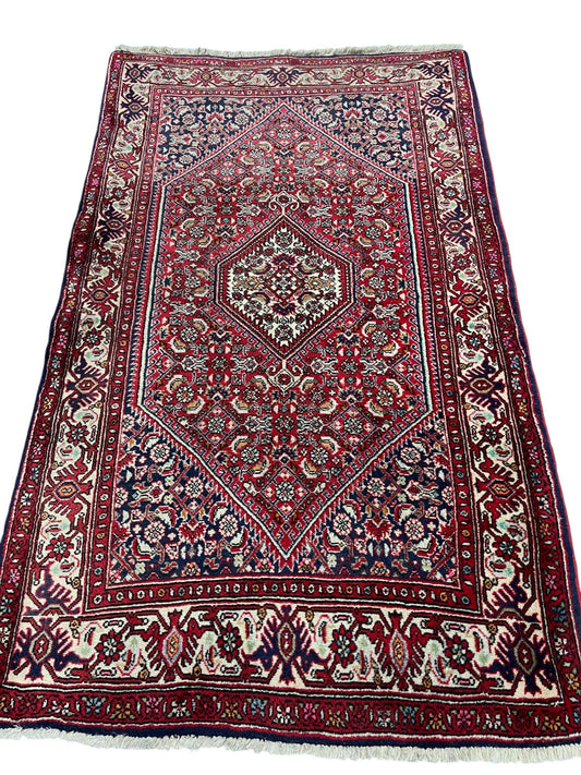 Bidjar Persian Vintage Hand Knotted Wool Rug - 130 x 80 cm