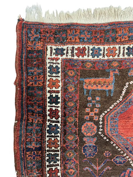 Lori Persian Vintage Hand Knotted Wool Rug - 180 x 120 cm