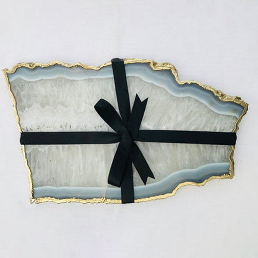 Large Grey Agate Cheese Platter/Tray/Personalised Momentos/Sign Boards