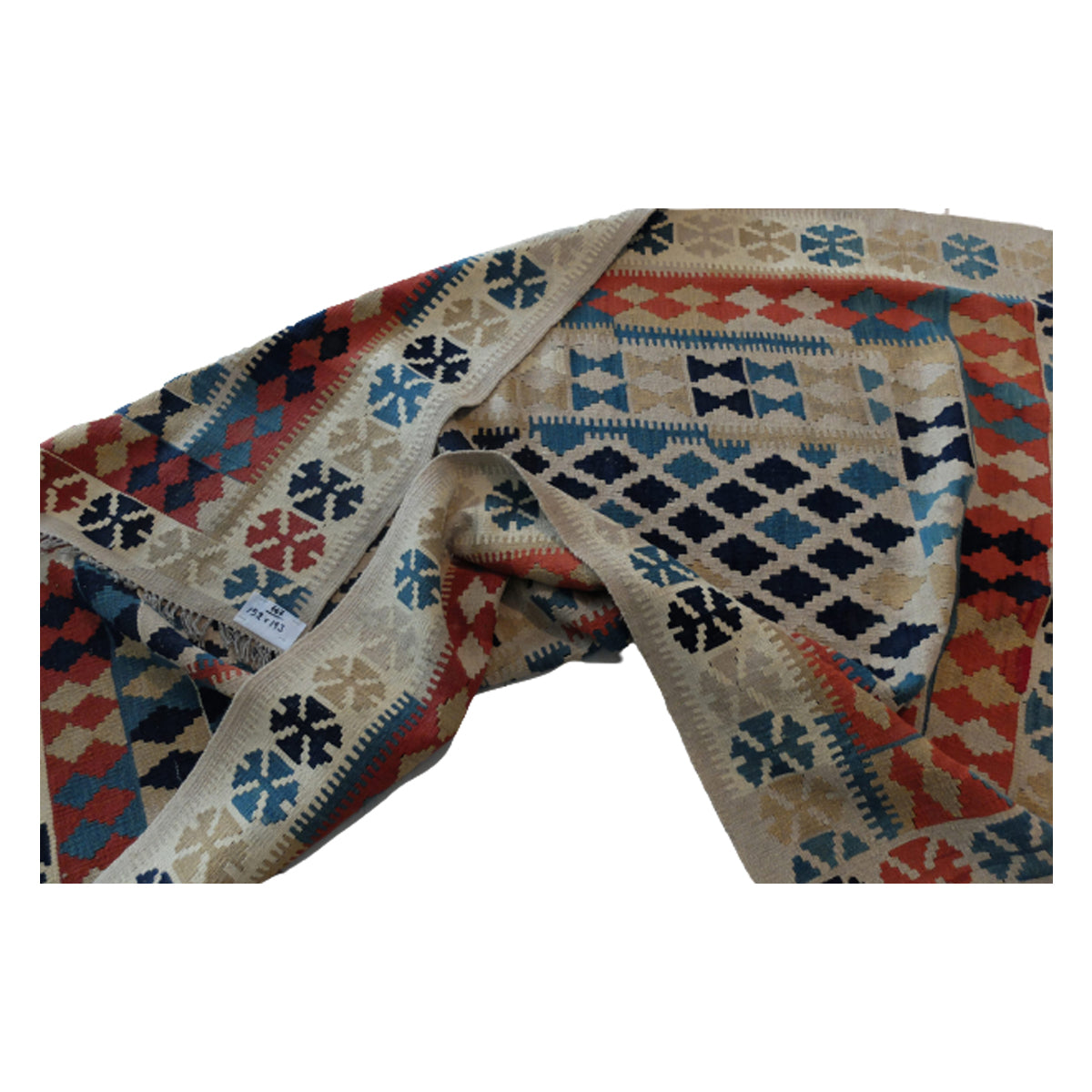 Handmade-Dairy-Cream-Kilim-Rug