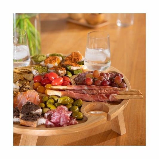 Snack tray Livoo MES150 Beige Circular