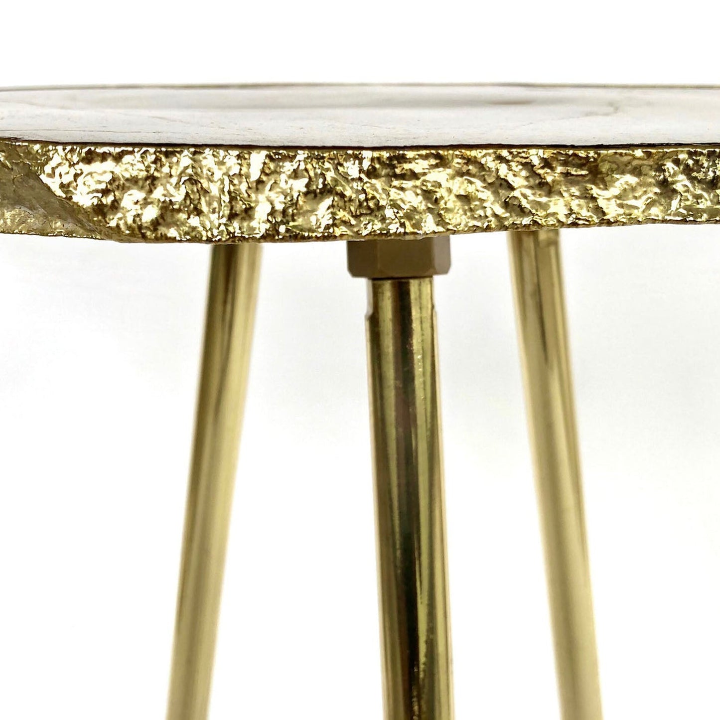 Ágata blanca pequeña/Pieza única/Cristal/Piedra preciosa/Cuarzo con borde orgánico para mesa/bebida/lado