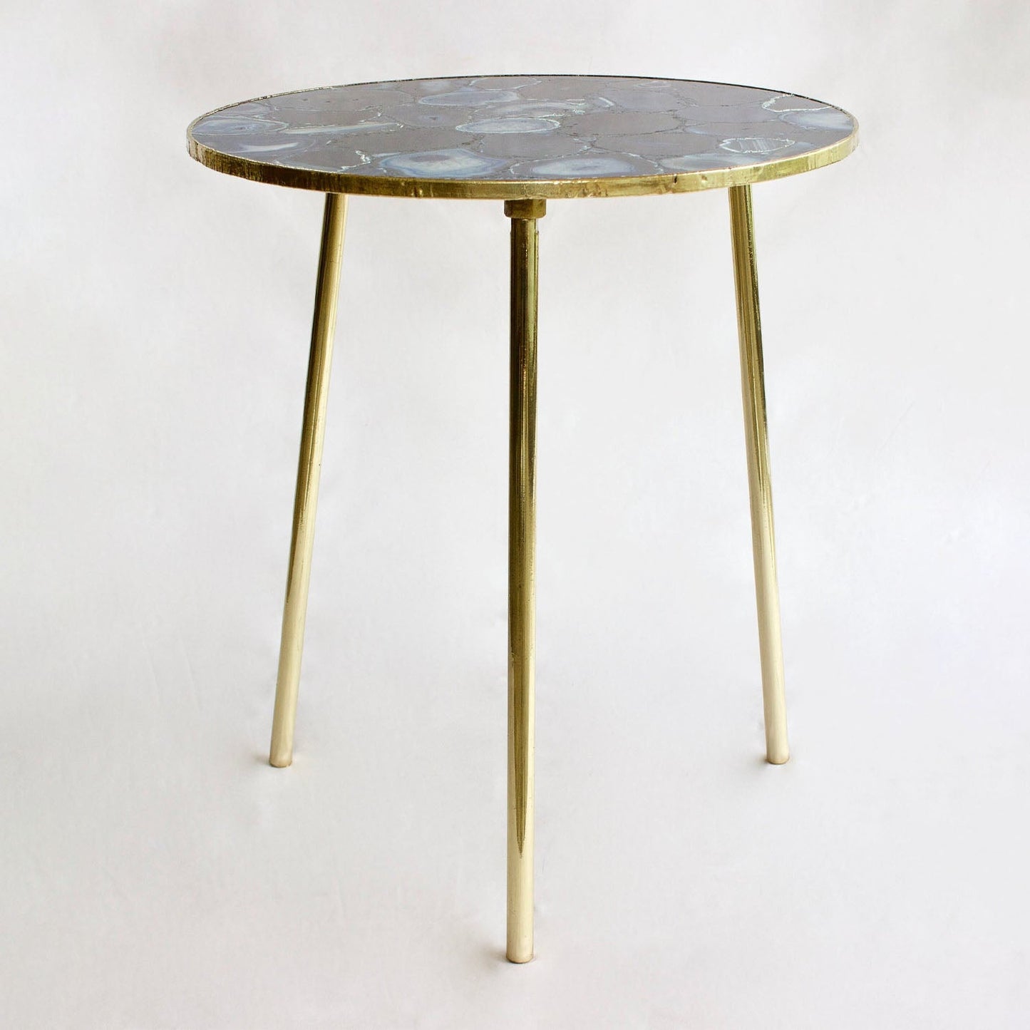 Blue Agate Round Coffee/Side Table