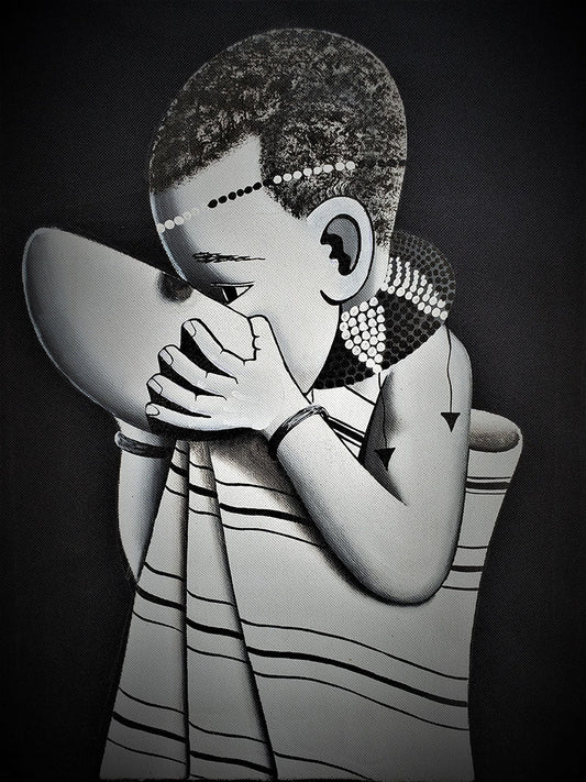 Calabash Child Painting 05 Unframed