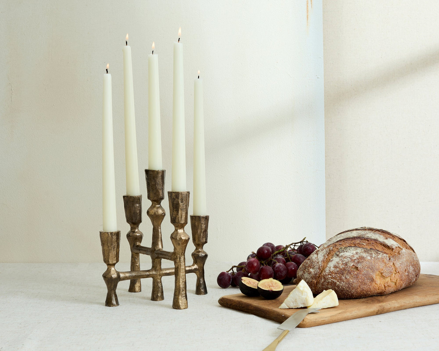 Anya Rustic Iron Candelabra