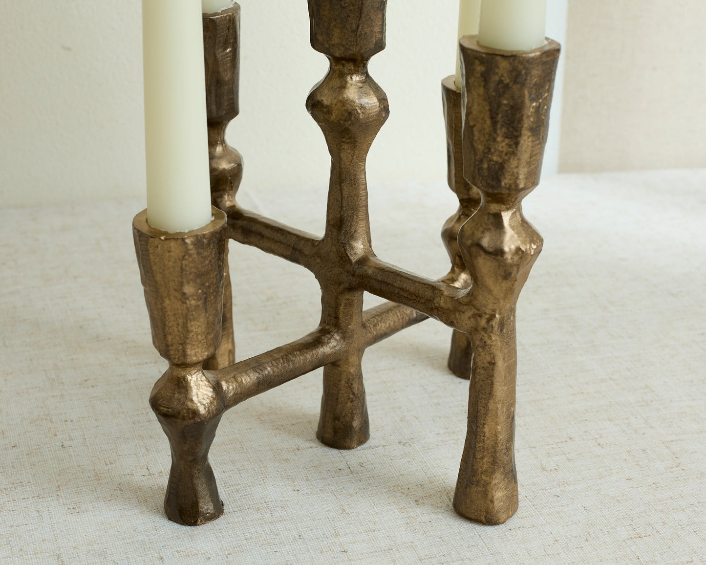 Anya Rustic Iron Candelabra
