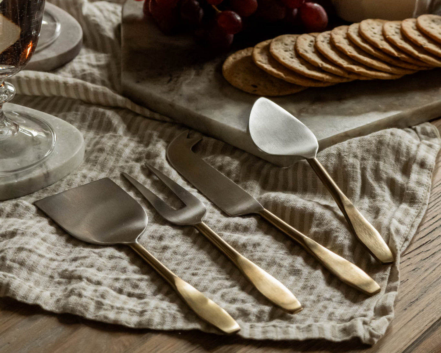 Aline Stainless Steel Cheese Cutlery Set