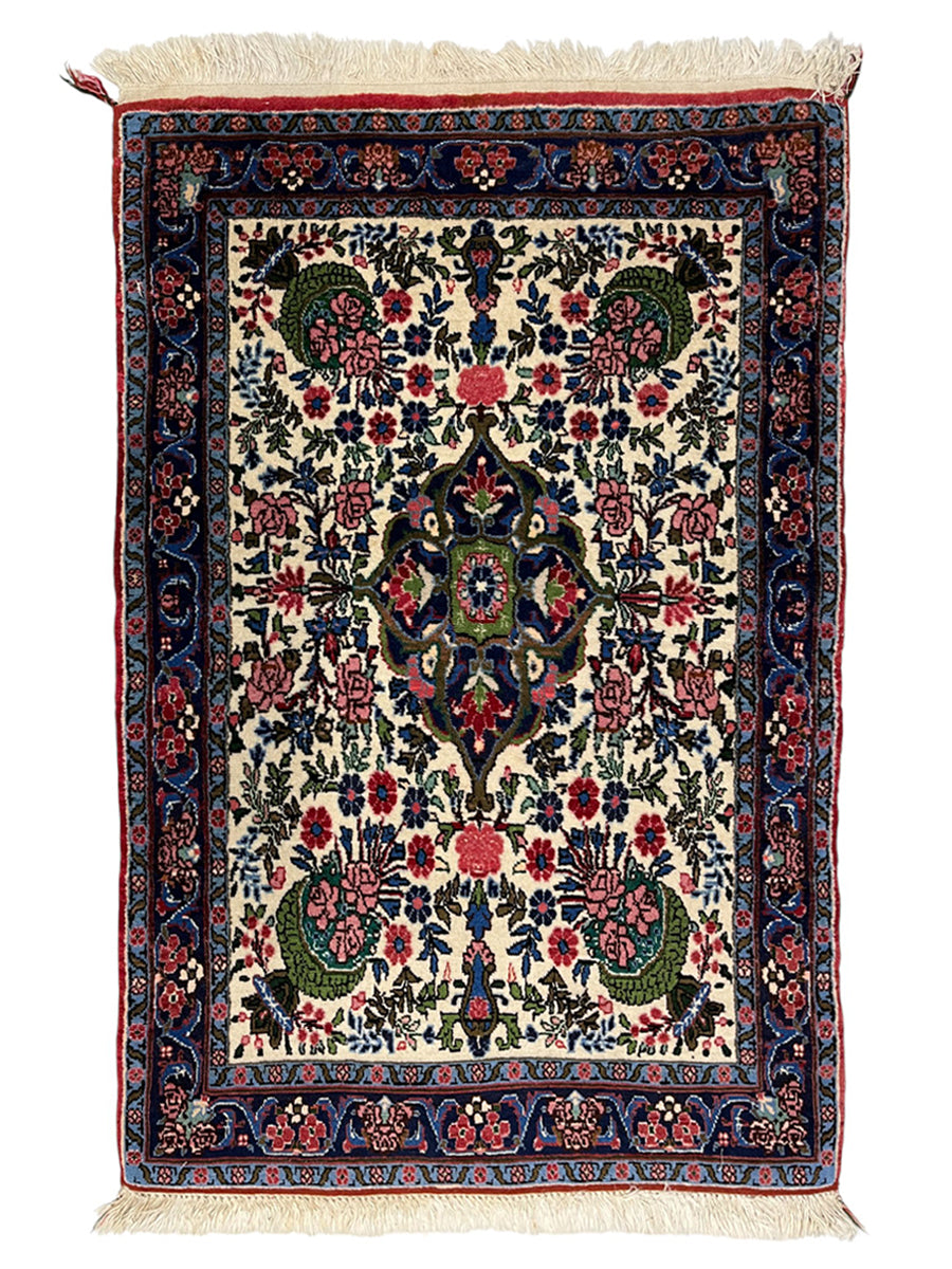 Saruk Persian Vintage Hand Knotted Wool Rug - 120 x 75 cm