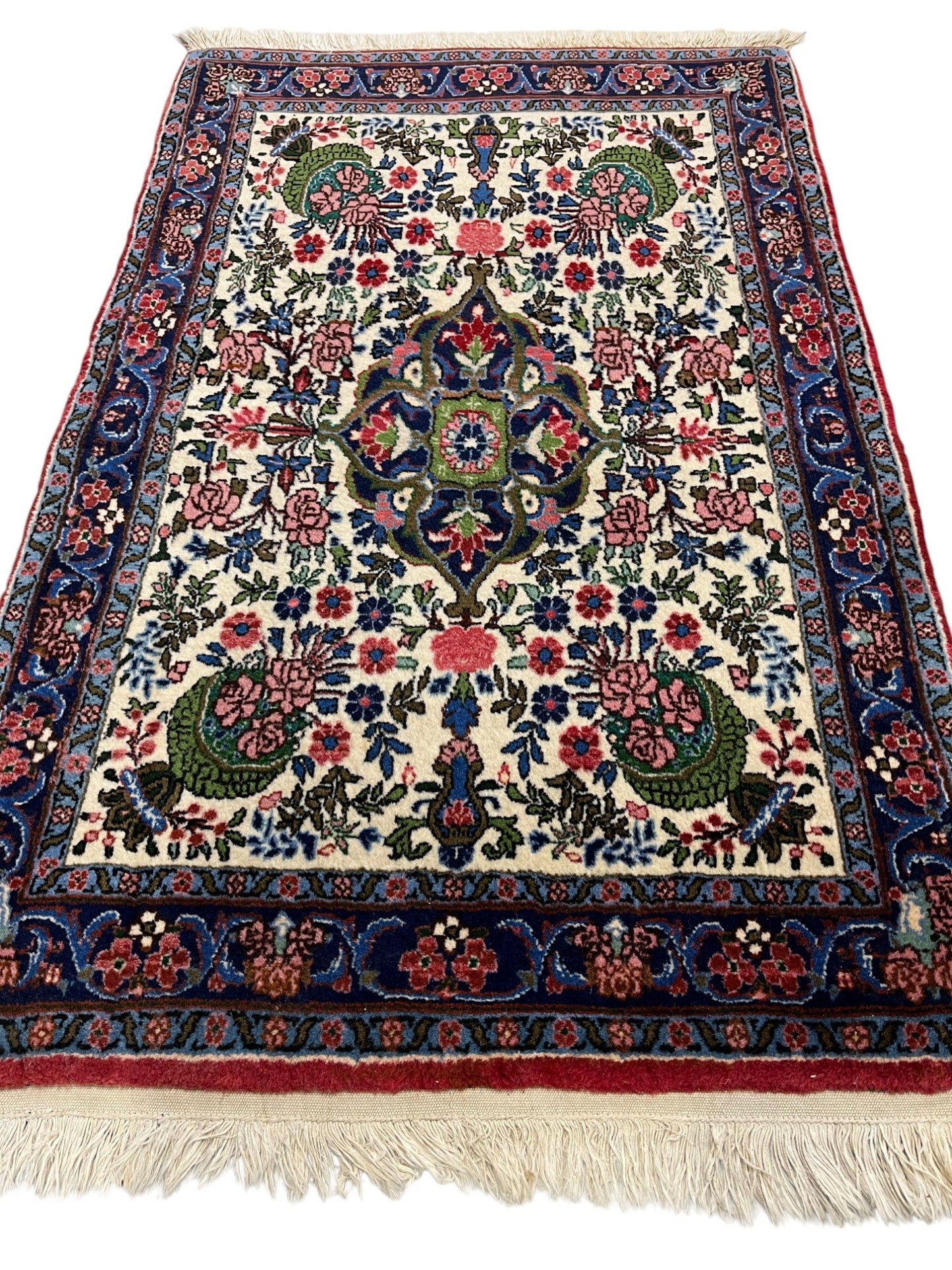 Saruk Persian Vintage Hand Knotted Wool Rug - 120 x 75 cm
