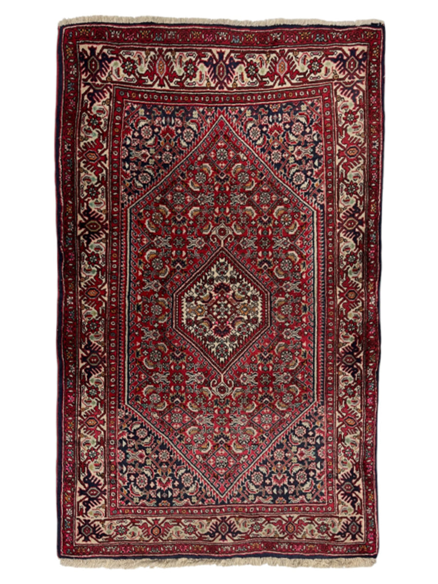 Bidjar Persian  Vintage Hand Knotted Wool Rug - 130 x 80 cm