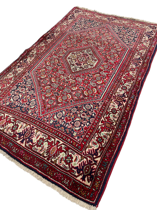 Bidjar Persian  Vintage Hand Knotted Wool Rug - 130 x 80 cm