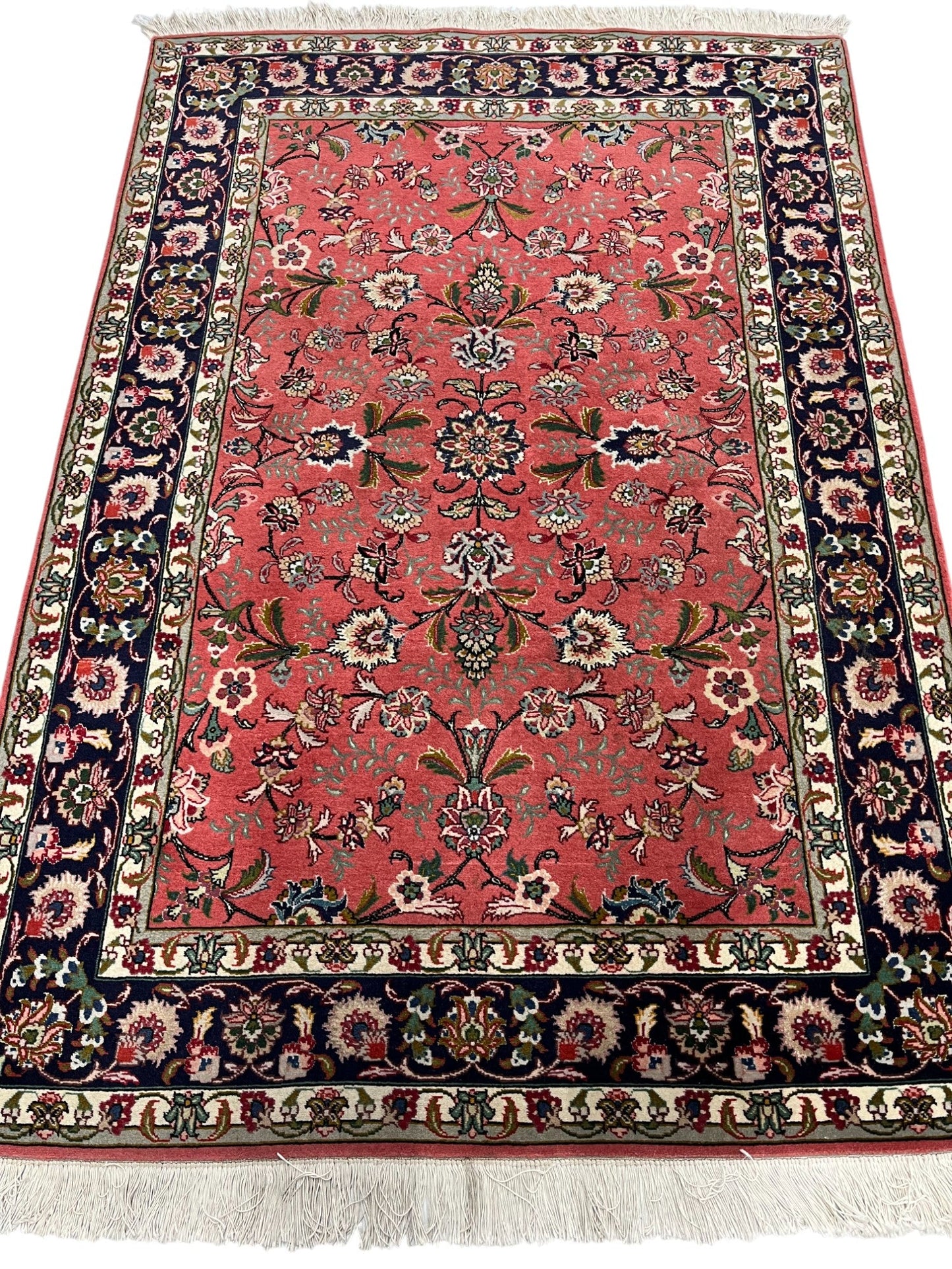 Tabriz Persian Vintage Hand Knotted Wool Rug - 150 x 100 cm