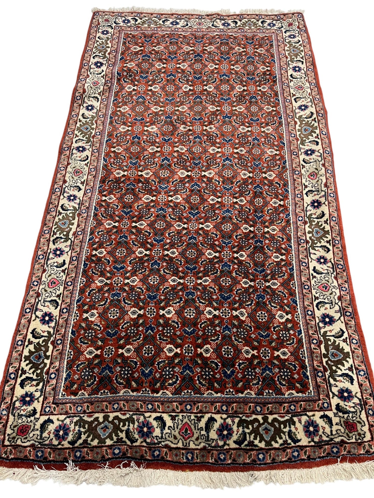 Bidjar Persian Vintage Hand Knotted Wool Rug - 185 x 100 cm