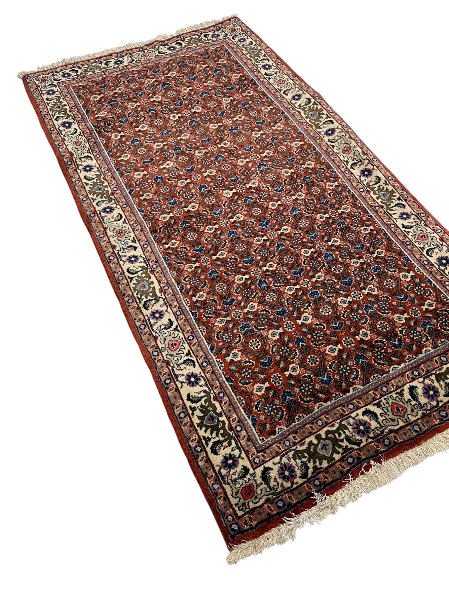 Bidjar Persian Vintage Hand Knotted Wool Rug - 185 x 100 cm