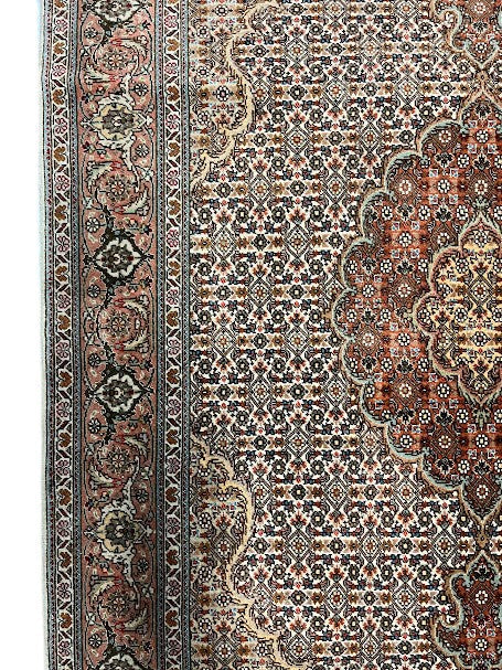 Tabriz Persian Vintage Hand Knotted Wool Rug - 150 x 100 cm