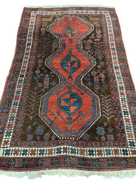 Lori Persian  Vintage Hand Knotted Wool Rug - 180 x 120 cm