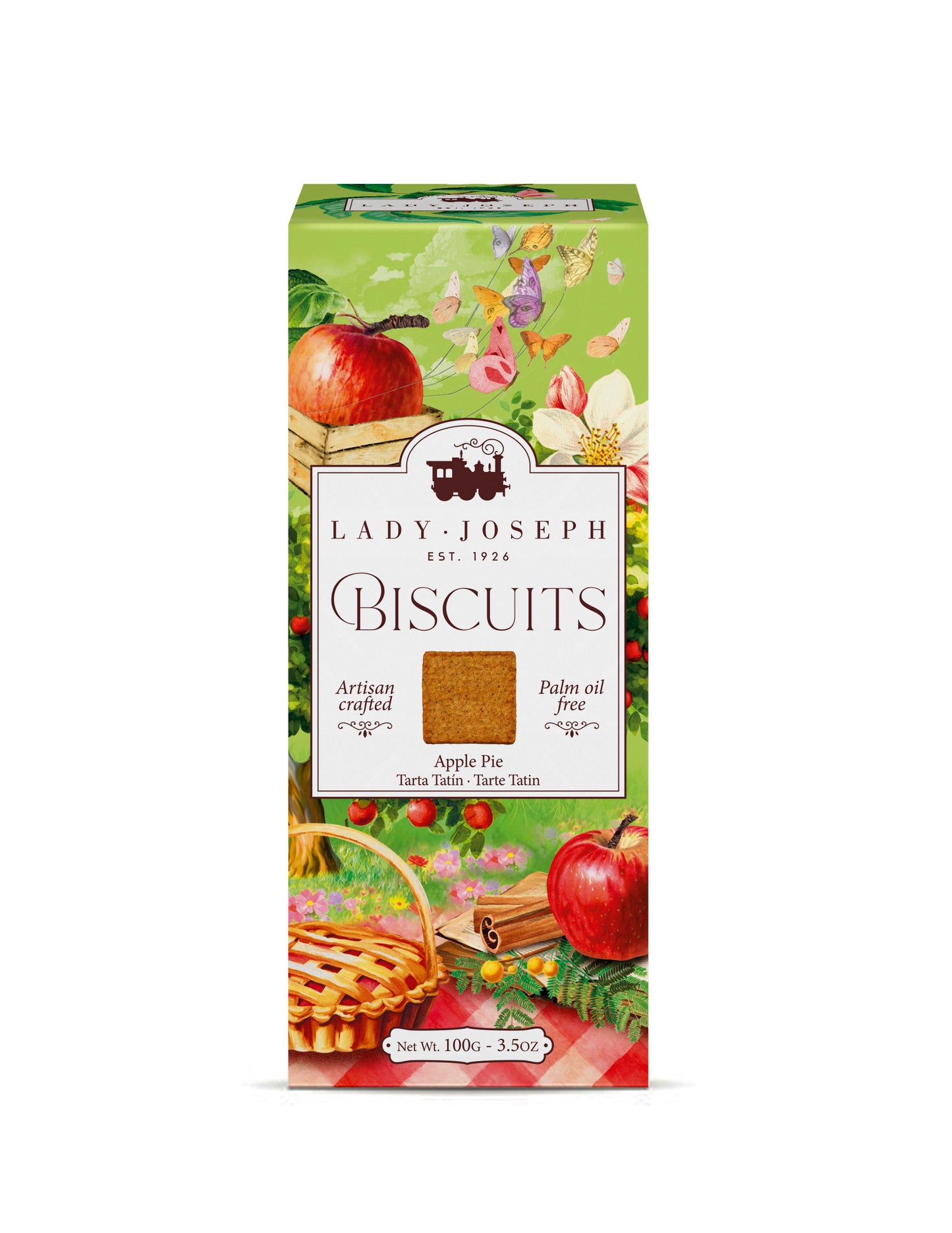 Lady Joseph Artisan Apple & Cinnamon Biscuits 130g | Natural Spanish Cookies