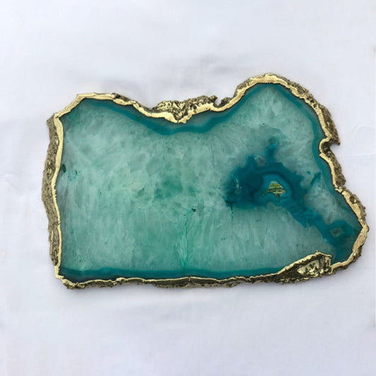 Large Aqua Agate Cheeseplatter/Tray