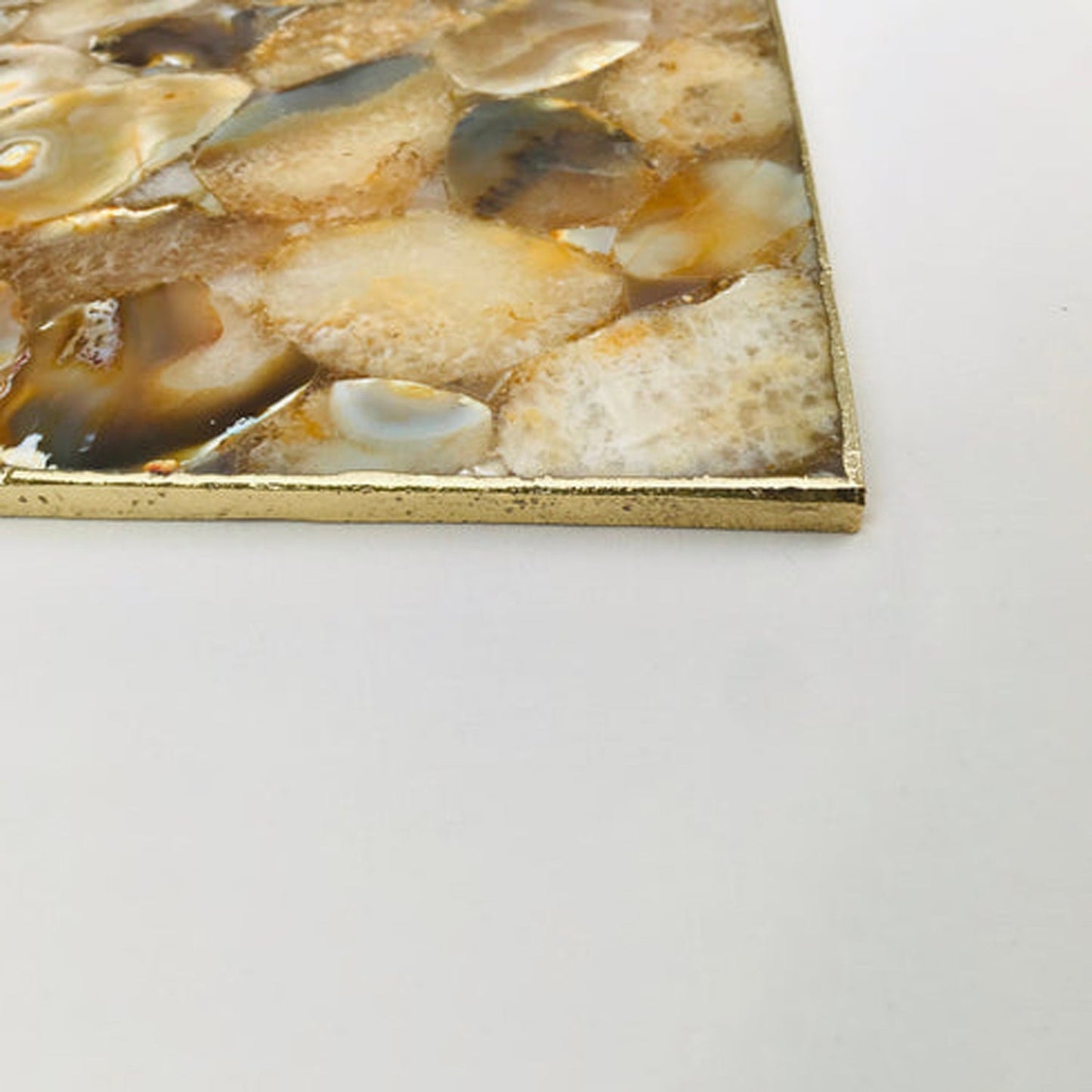 Large Brown Agate Cheese Platter/Tray
