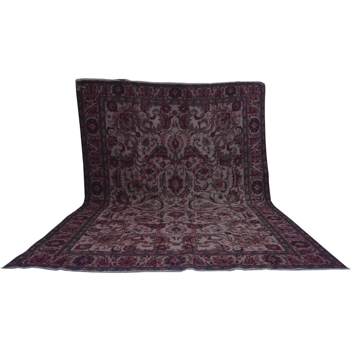 Overdyed -Vintage- Pink- Oriental -Rug