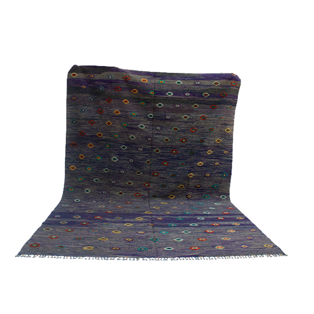 Soumak Ship Gray Kilim Rug-3