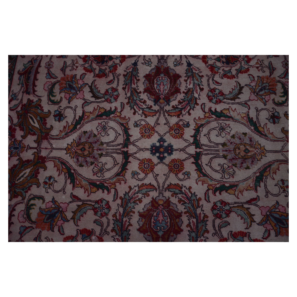 Overdyed -Vintage -Pink -Oriental- Rug
