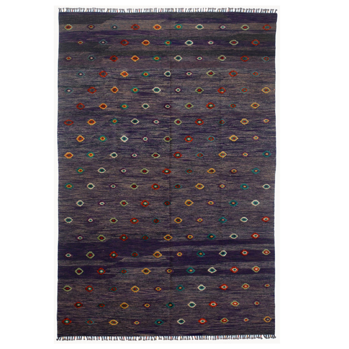 Soumak Ship Gray Kilim Rug-0