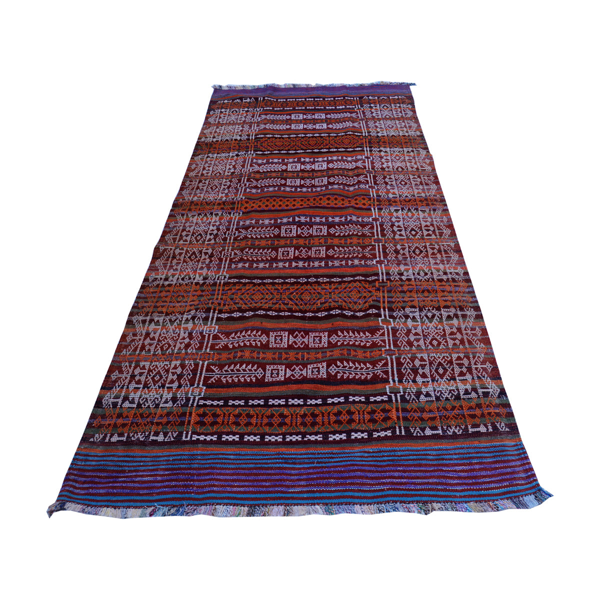 Baluch -Soumak -Aubergine -Vintage- Rug