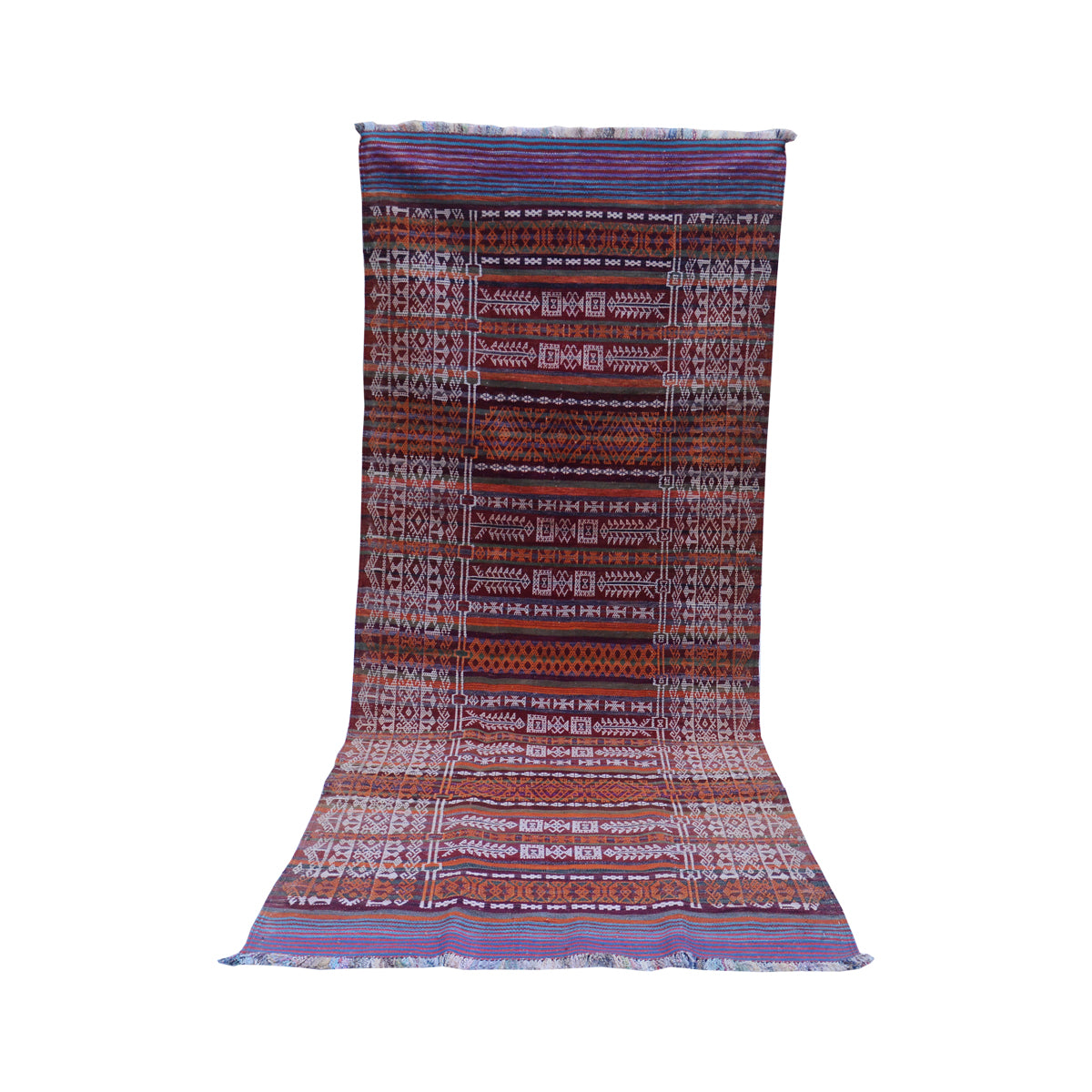 Baluch- Soumak -Aubergine -Vintage -Rug