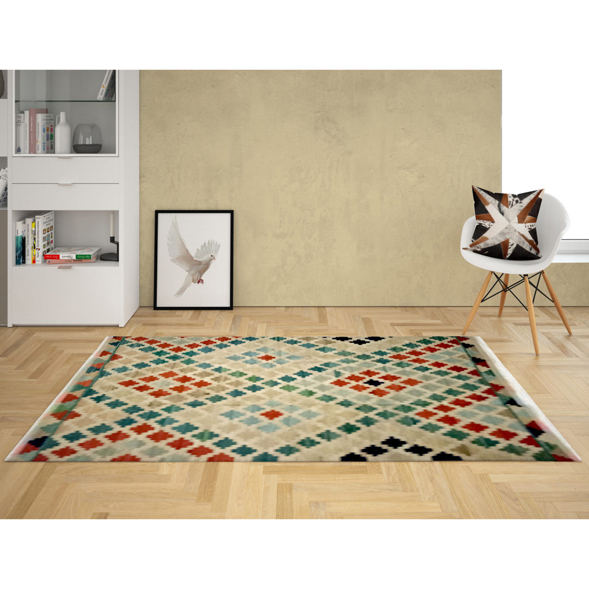 Handwoven Sapling Kilim Rug-1