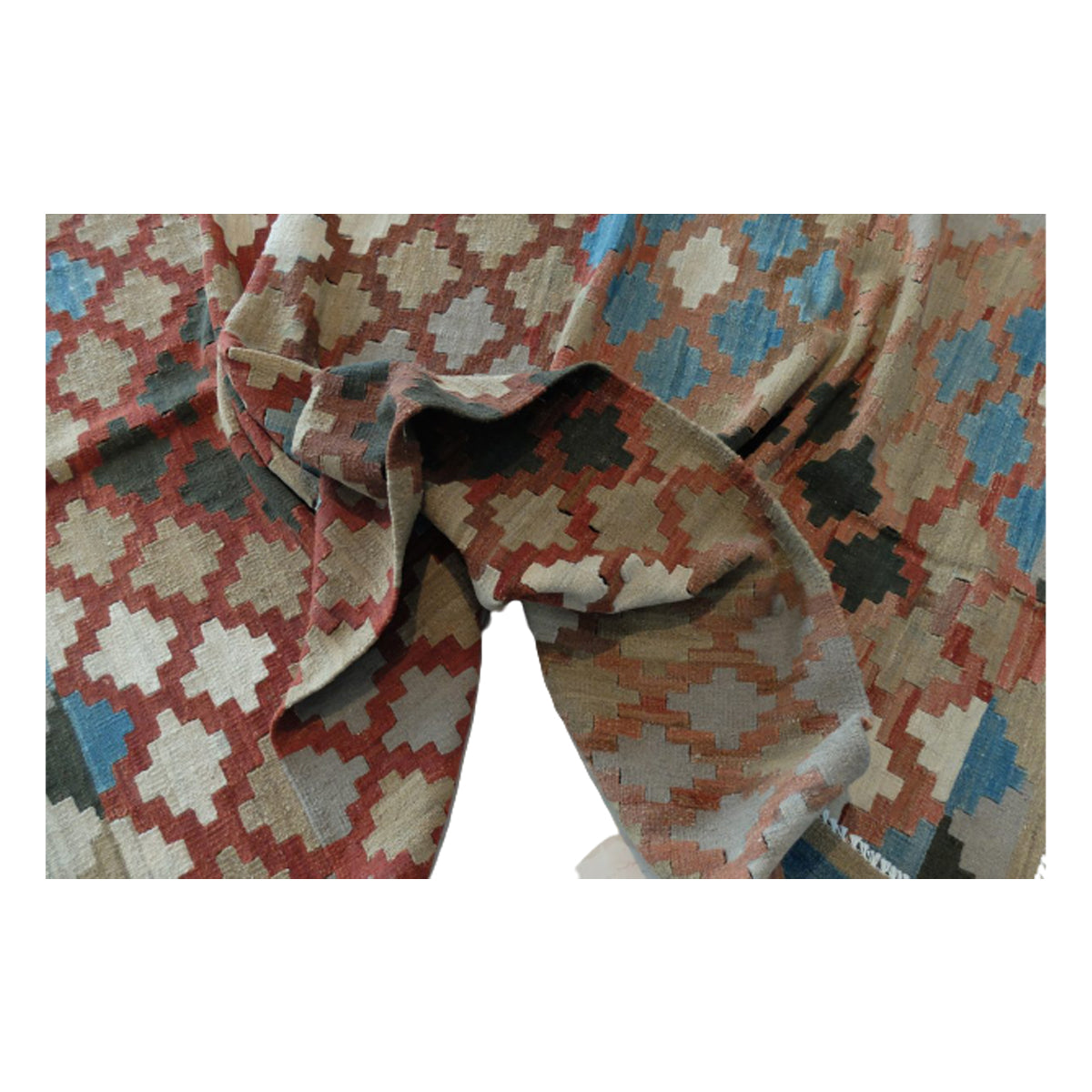 Handmade Harvest Gold Kilim Rug-2