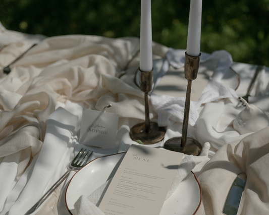 Margo Iron Rustic Candle Holder Set