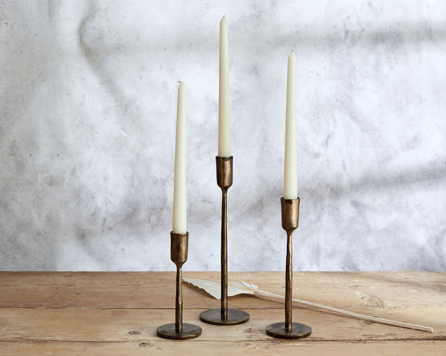 Margo Iron Rustic Candle Holder Set