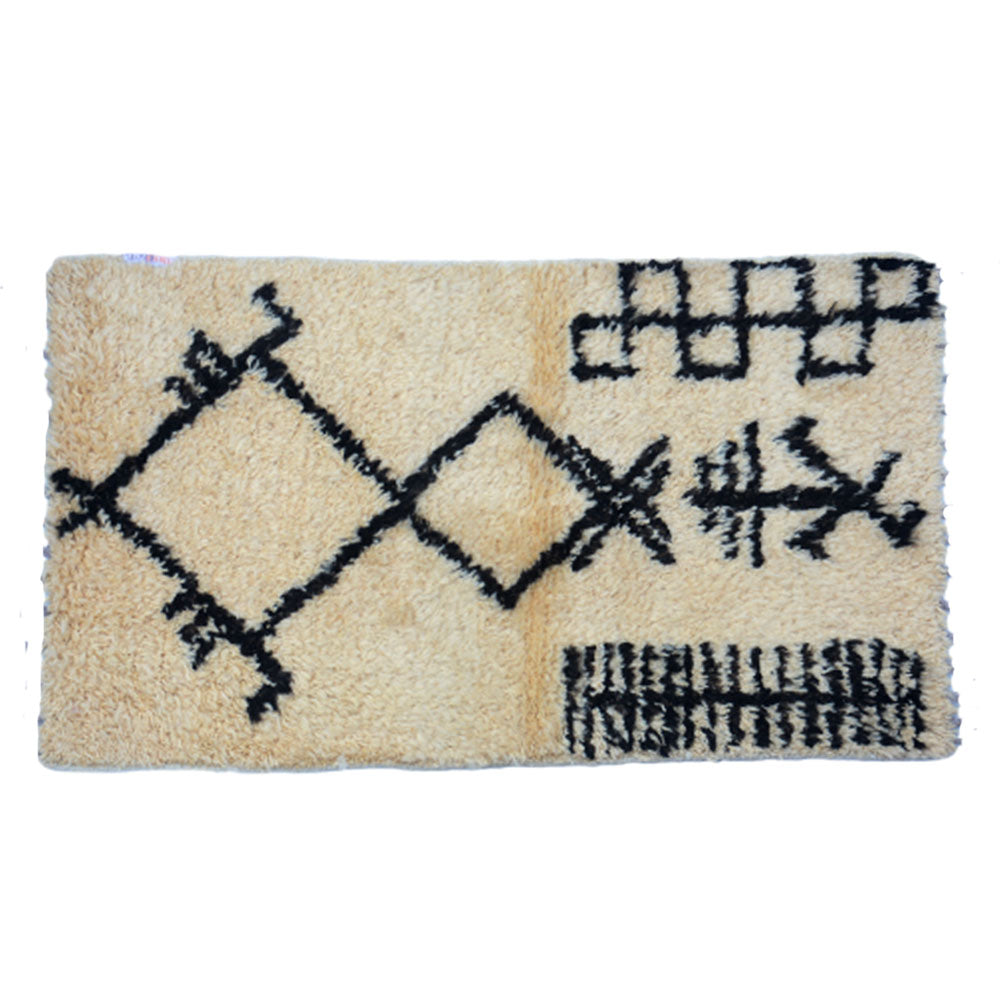 Moroccan Vanilla Soft Handknotted Rug-1