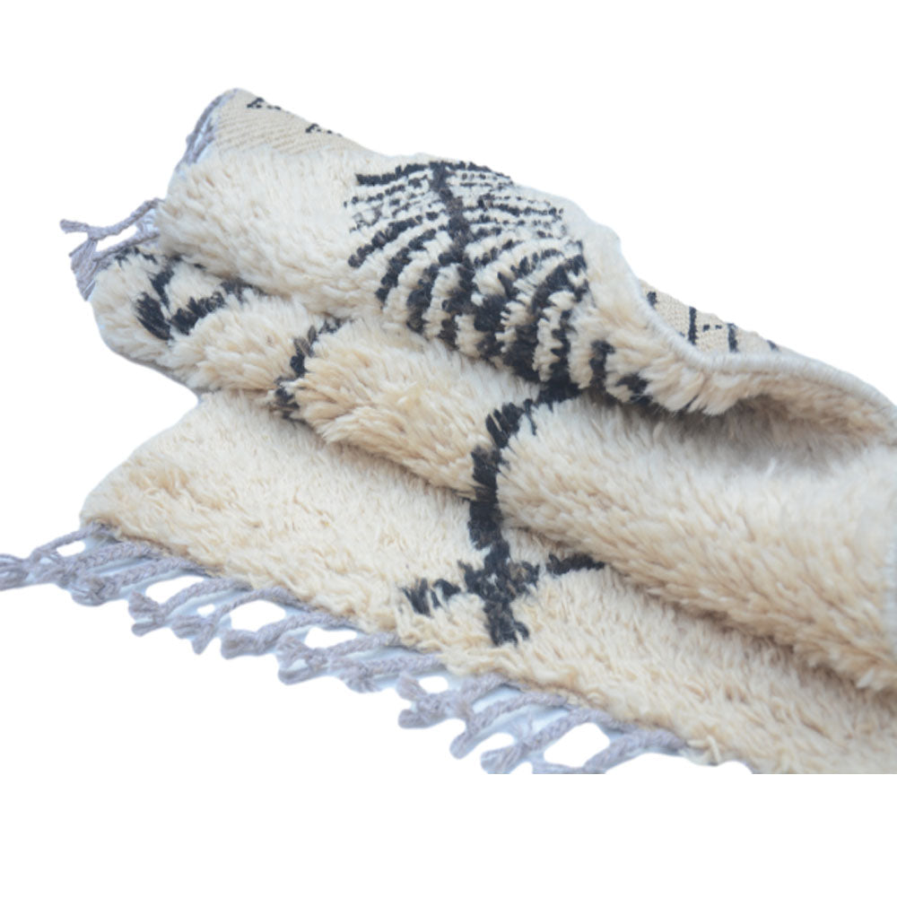 Moroccan Vanilla Soft Handknotted Rug-3