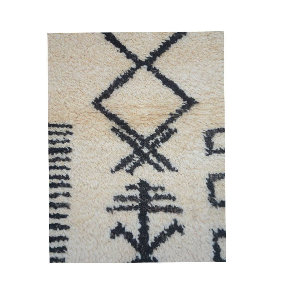 Moroccan Vanilla Soft Handknotted Rug-4
