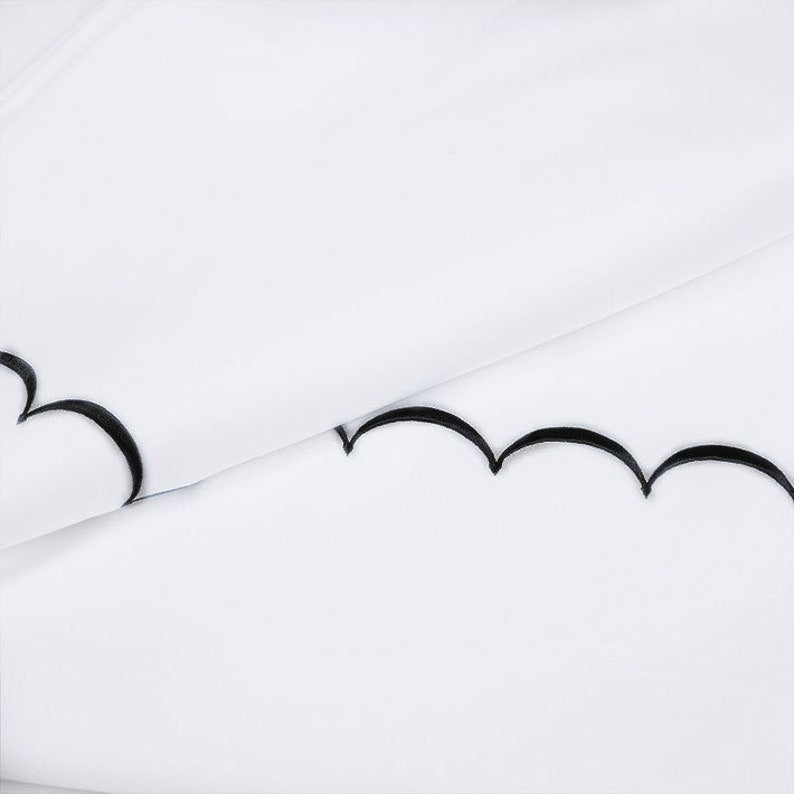Scallops - Pure Linen Embroidered Edge Duvet Cover Sets