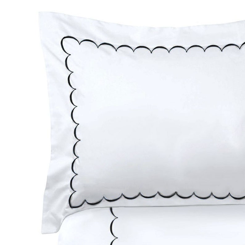 Scallops - Pure Linen Embroidered Edge Duvet Cover Sets
