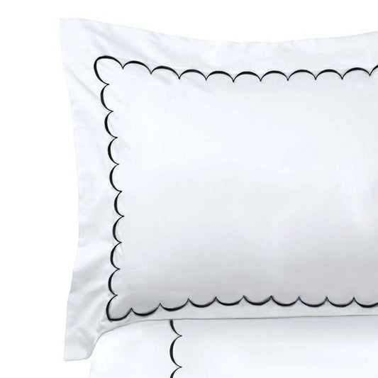 Scallops - Pure Linen Embroidered Edge Duvet Cover Sets