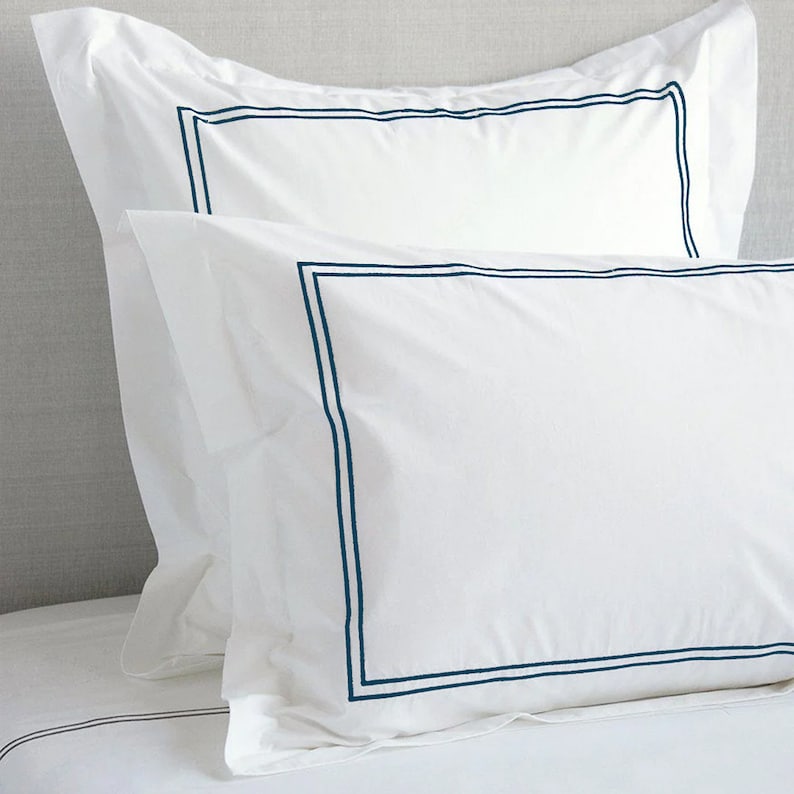 Tracks - Pure Linen Embroidered Edge Duvet Cover Sets