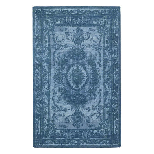 Yazdan - Handcrafted Rug/Carpet | Pure New Zealand Wool | Hand Tufted | High Pile | High Density | Yarn Dyed | Blue