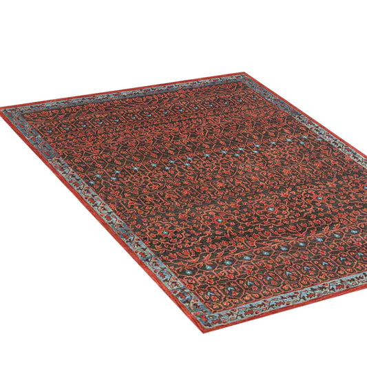 Razdan - Handcrafted Rug/Carpet | Pure New Zealand Wool | Hand Tufted | High Pile | High Density | Yarn Dyed | Red, Black, Blue