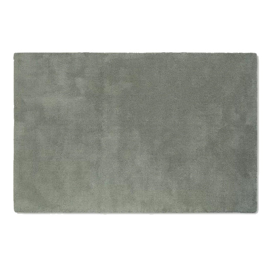 Grey Green | Solid Color - Handcrafted Rug/Carpet | Pure New Zealand Wool | Hand Tufted | High Pile | High Density | Yarn Dyed